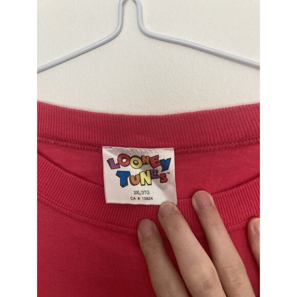 Looney Tunes Vintage 1996 Sylvester Tshirt Pink Size 2XL - Picture 4 of 5